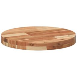 Berkfield Home Table Top Round √ò40x4 cm Solid Wood Acacia in Brown - Size: 40x4 cm - thumbnail 7