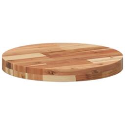 Berkfield Home Table Top Round √ò40x4 cm Solid Wood Acacia in Brown - Size: 40x4 cm - thumbnail 5