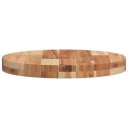 Berkfield Home Table Top Round √ò40x4 cm Solid Wood Acacia in Brown - Size: 40x4 cm - thumbnail 6