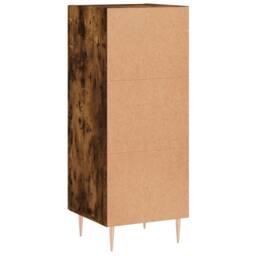 Berkfield Home Sideboard Smoked Oak 34.5x34x90 cm Engineered Wood in Brown - thumbnail 8