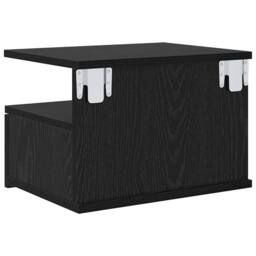 Berkfield Home Floating Nightstands 2 pcs Black Oak 40x31x27 cm Engineered Wood - Size: 40 x 31 x 27 cm - thumbnail 8