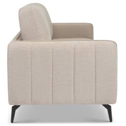 Bravich LTD Brixton 3 Seater Sofa - Modern Fabric Sofa with Steel Legs in Cream - thumbnail 6