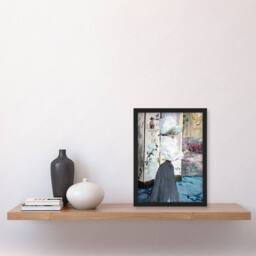 Artery8 Henry Somm Woman & Japanese Folding Screen Framed Wall Art Print - Size: A4 - thumbnail 4