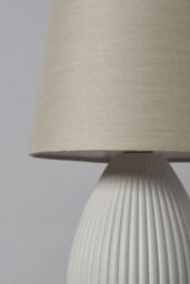 BHS Lighting Freya 2 Pack Ceramic Table Lamps in Grey - thumbnail 3