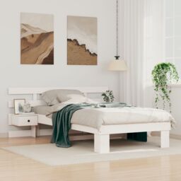 Berkfield Home White 90 x 190 cm Solid pine wood - thumbnail 1