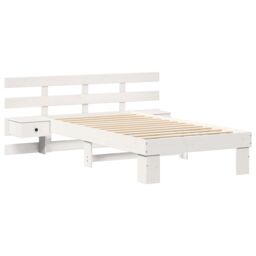 Berkfield Home White 90 x 190 cm Solid pine wood - thumbnail 2