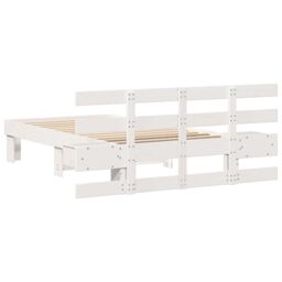 Berkfield Home White 90 x 190 cm Solid pine wood - thumbnail 8