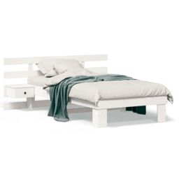 Berkfield Home White 90 x 190 cm Solid pine wood - thumbnail 4