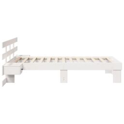 Berkfield Home White 90 x 190 cm Solid pine wood - thumbnail 7