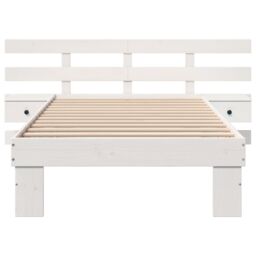 Berkfield Home White 90 x 190 cm Solid pine wood - thumbnail 6