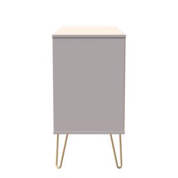 Ready Assembled 2 U Metro 3 Drawer TV Unit (Ready Assembled) in Taupe - thumbnail 2