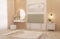 Somnior Austin Divan Bed Base with 2 Storage Drawers & Headboard Linen Fabric in Beige - Size: King - thumbnail 5