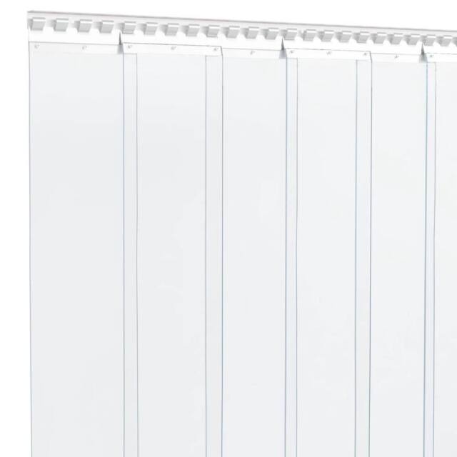 Berkfield Home Strip Curtain Roll PVC 3mm x 300mm 25 m in Clear - image 1