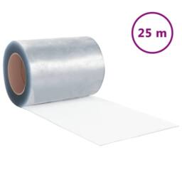 Berkfield Home Strip Curtain Roll PVC 3mm x 300mm 25 m in Clear - thumbnail 3