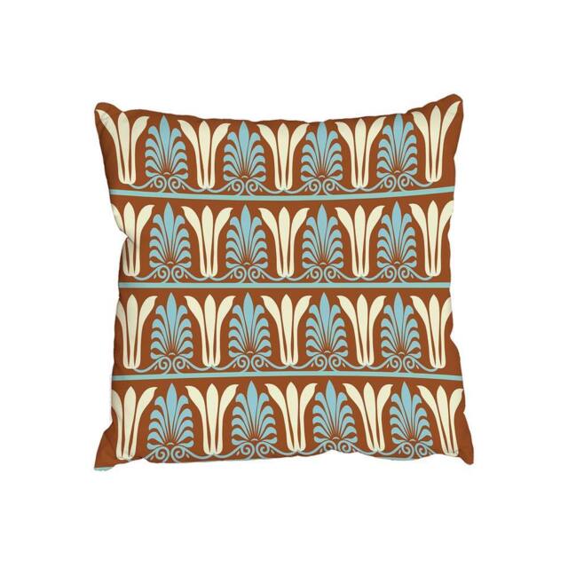 Benjamin Tate Design Vintage ornament pattern, Indian style (Outdoor Cushion) in Brown