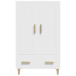 Berkfield Home Highboard White 70x31x115 cm Engineered Wood - Size: 70 x 31 x 115 cm - thumbnail 6