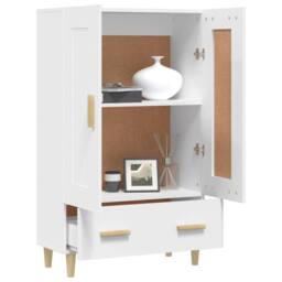 Berkfield Home Highboard White 70x31x115 cm Engineered Wood - Size: 70 x 31 x 115 cm - thumbnail 4
