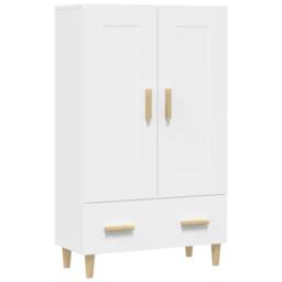 Berkfield Home Highboard White 70x31x115 cm Engineered Wood - Size: 70 x 31 x 115 cm - thumbnail 2