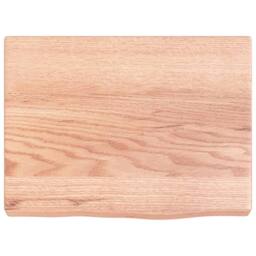 Berkfield Home Wall Shelf Light Brown 40x30x(2-4) cm Treated Solid Wood Oak - thumbnail 3