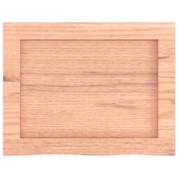 Berkfield Home Wall Shelf Light Brown 40x30x(2-4) cm Treated Solid Wood Oak - thumbnail 4