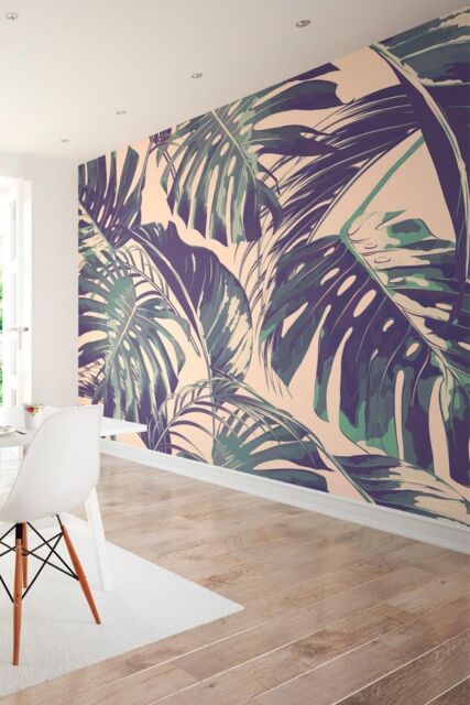 Origin Murals Misty Mountain Lake Wall Mural in Pink - Size: W300 cm x H240 cm - image 1