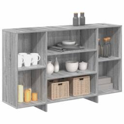 Berkfield Home Sideboard Grey Sonoma 120x30x75 cm Engineered Wood - Size: 120 x 30 x 75 cm - thumbnail 4