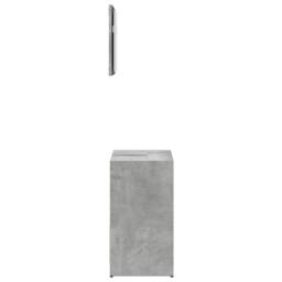 Berkfield Home 2 Piece Bathroom Furniture Set Concrete Grey Engineered Wood - thumbnail 5