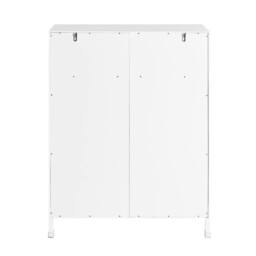 SoBuy Bathroom Floor Cabinet - Dual Shutter Doors Coastal in White - thumbnail 5