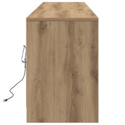 Berkfield Home TV Cabinet Brown 181 x 34 x 50 cm Particle board & LED lights - thumbnail 7