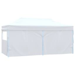 Berkfield Home Professional Folding Party Tent with 4 Sidewalls 3x6 m Steel White - thumbnail 4