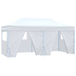 Berkfield Home Professional Folding Party Tent with 4 Sidewalls 3x6 m Steel White - thumbnail 1