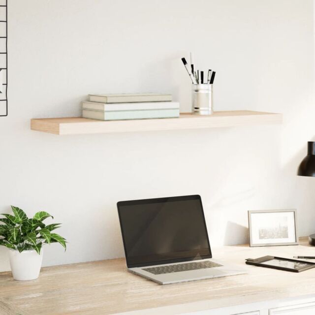 Berkfield Home Floating Shelf 90x23.5x4 cm Engineered Wood in Brown - image 1