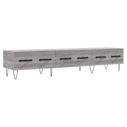 Berkfield Home TV Cabinet Grey Sonoma 150x36x30 cm Engineered Wood - Size: 150 x 36 x 30 cm - thumbnail 2