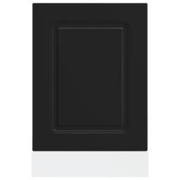 Berkfield Home Dishwasher Panel¬†Kalmar¬†Black 45x1.5x67 cm Engineered Wood in Black - thumbnail 4