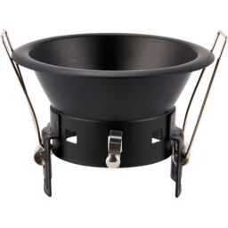 Loops Anti-Glare Recessed Bathroom Downlight IP65 - 50W GU10 Reflector - Matt Black - thumbnail 4