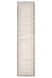 Kukoon Grey Border Beige Abstract Soft Pile Living Room Area Rug - Size: 80 cm x 150 cm - thumbnail 8