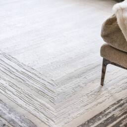 Kukoon Grey Border Beige Abstract Soft Pile Living Room Area Rug - Size: 80 cm x 150 cm - thumbnail 2