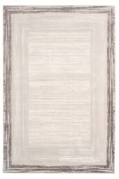 Kukoon Grey Border Beige Abstract Soft Pile Living Room Area Rug - Size: 80 cm x 150 cm - thumbnail 7