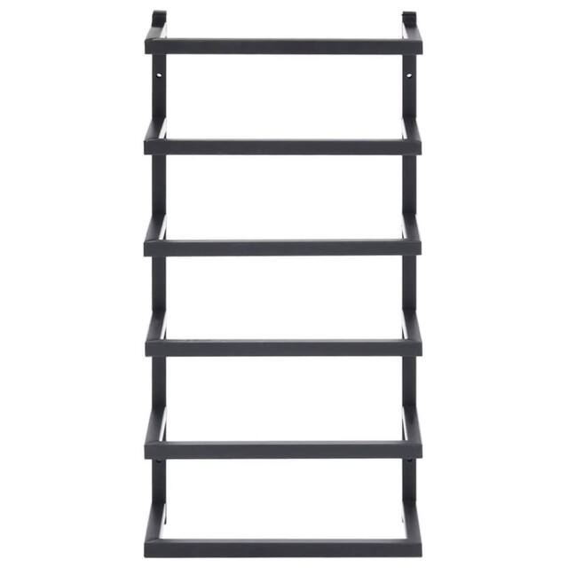 Berkfield Home Towel Rack Black 24x12x48 cm Steel - Size: 24 x 12 x 48 cm - image 1