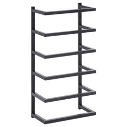 Berkfield Home Towel Rack Black 24x12x48 cm Steel - Size: 24 x 12 x 48 cm - thumbnail 3