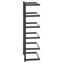 Berkfield Home Towel Rack Black 24x12x48 cm Steel - Size: 24 x 12 x 48 cm - thumbnail 4