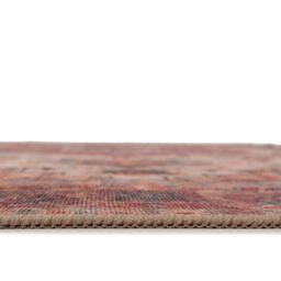 Kukoon Scarlet Distressed Soft Washable Liquid Repellent Living Room Area Rug in Burgundy - Size: 80 cm x 300 cm - thumbnail 8
