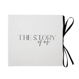 Amore by Juliana Wedding Gift Textured Photo Album The Story Of Us in White