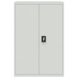 Berkfield Home Office Cabinet 90x40x140cm Steel Grey - Size: 90 x 40 x 140 cm - thumbnail 1