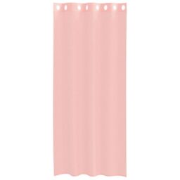 Berkfield Home Voile Curtains with Grommets 2 pcs Pink 140x245 cm - thumbnail 4