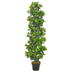 Berkfield Home Artificial Plant Laurel Tree with Pot Green 150 cm - thumbnail 1