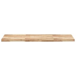 Berkfield Home Bathroom Vanity Top Untreated 120x60x4 cm Solid Wood Acacia in Brown - Size: 120 x 60 x 4 cm - thumbnail 3