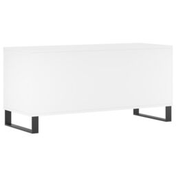Berkfield Home Record Cabinet White 100x38x48 cm Engineered Wood - Size: 100 x 38 x 48 cm - thumbnail 6