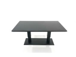 Fimous 11 Seater Garden Sofa Set Aluminium Furniture Rising Dining Tabe Set with Side Table 2 Big Footstools Dark Grey - thumbnail 4