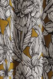 Ted Baker 'Vietnm' Cotton Lined Curtains in Gold - Size: 168 cm width x 229 cm drop - thumbnail 3